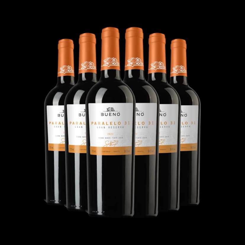 Kit 6x Vinho Bueno Paralelo 31 Gran Reserva 2022