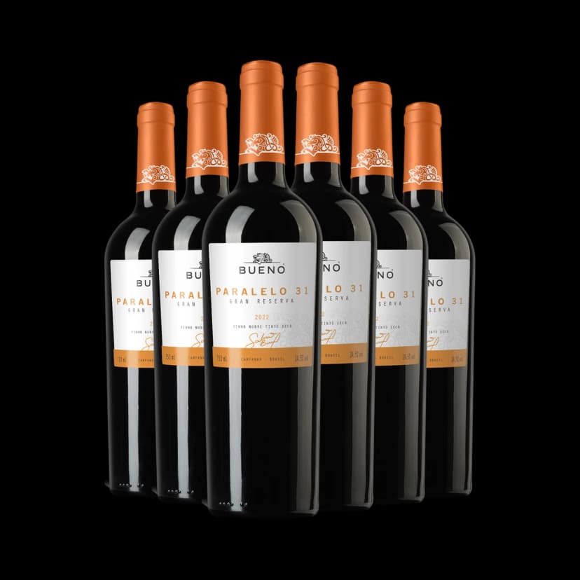 Kit 6x Vinho Bueno Paralelo 31 Gran Reserva 2022