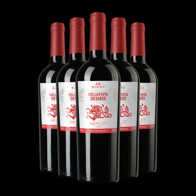 5x Bueno Bellavista Desirée Merlot 2023